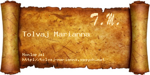 Tolvaj Marianna névjegykártya